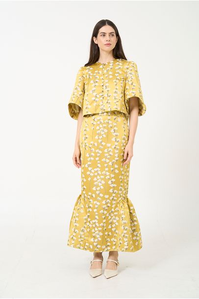 Saia Longa Tulpe Framed - Amarelo
