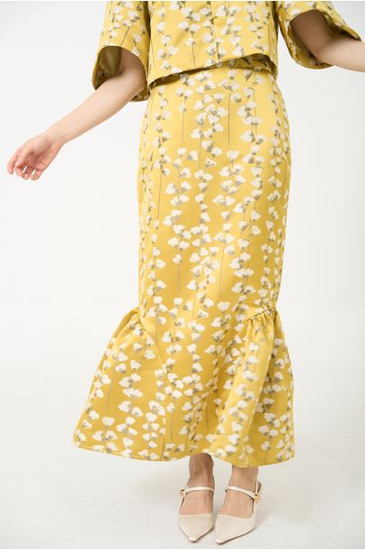 Saia Longa Tulpe Framed - Amarelo