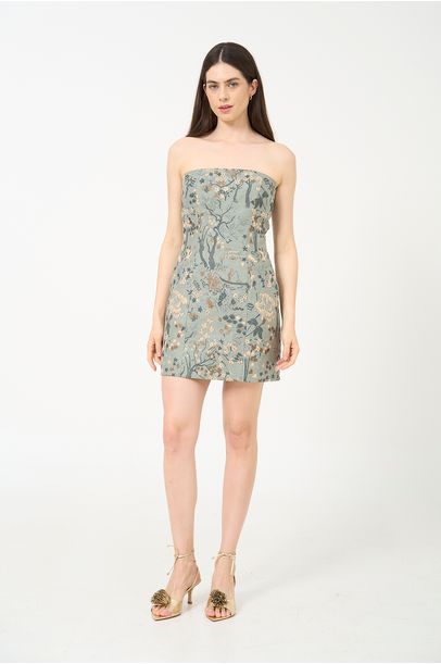 Vestido Mini Nobuko Framed - VERDE