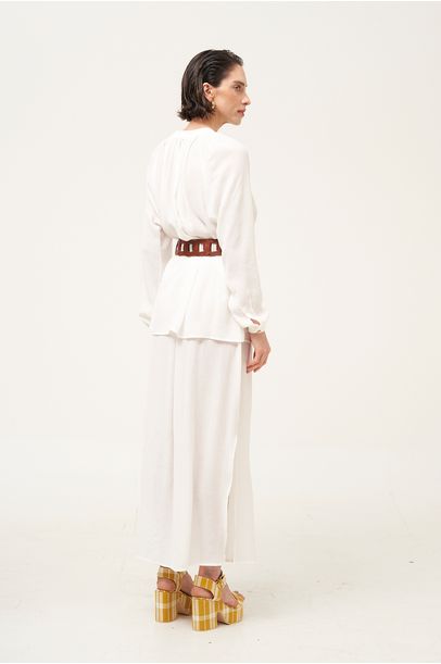 Camisa Opalina All Most Vintage + Savy - OFF WHITE