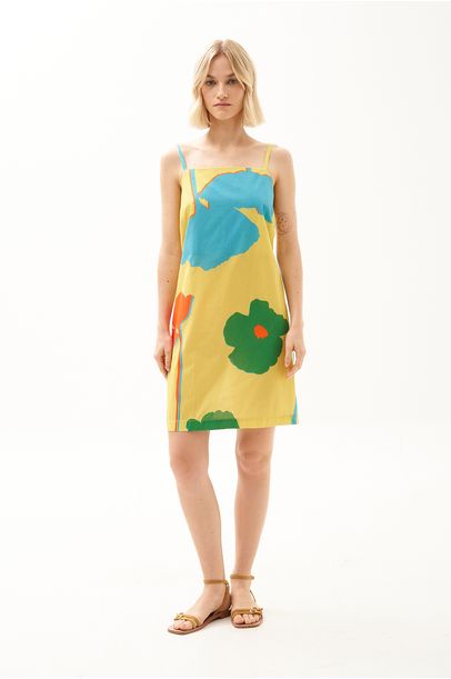 Vestido Mini Alcinha Amarelo Marina Cechi - AMARELO