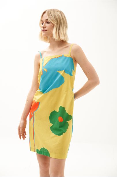 Vestido Mini Alcinha Amarelo Marina Cechi - AMARELO
