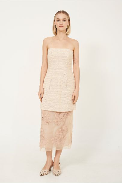 Vestido Morchella Gingin - BEGE