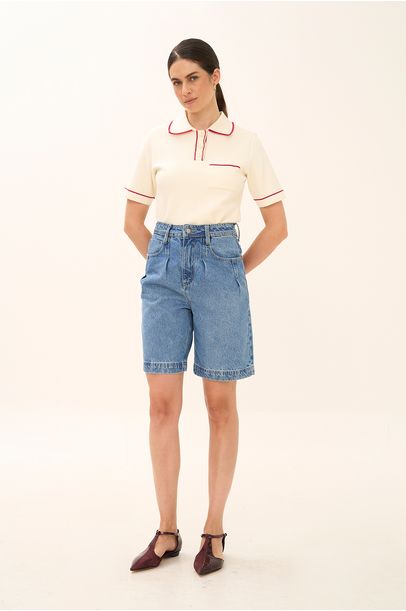 Bermuda Jeans Fivela Maite Nk - JEANS