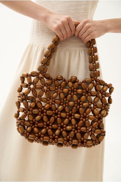 Bolsa Sementes Mil Linhas - MARROM