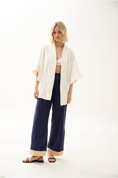 Kimono Atoalhado Tricot Missinclof - OFF WHITE