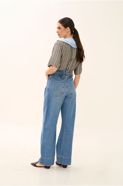 Calca Jeans Fivela Maju Nk - JEANS