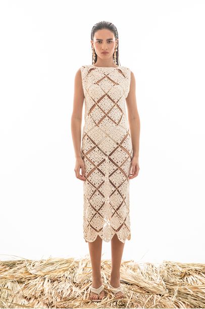 Vestido Argola Off White Rebeca Sampaio - Off White