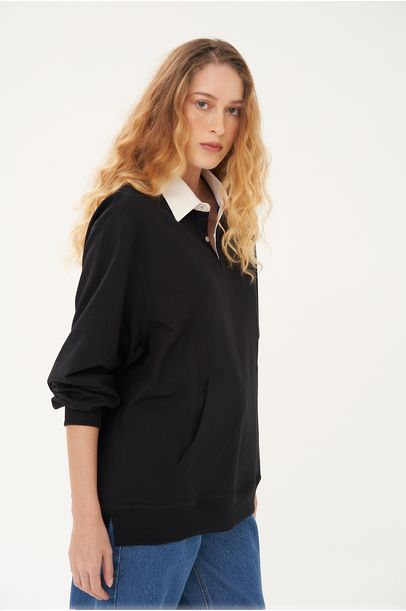 Moletom Polo All Most Vintage - PRETO