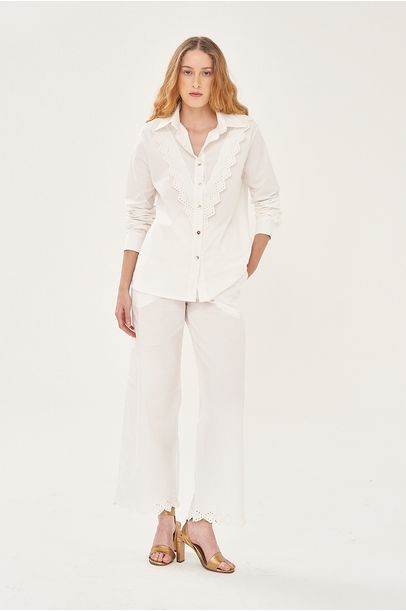 Calça Art Deco All Most Vintage - OFF WHITE