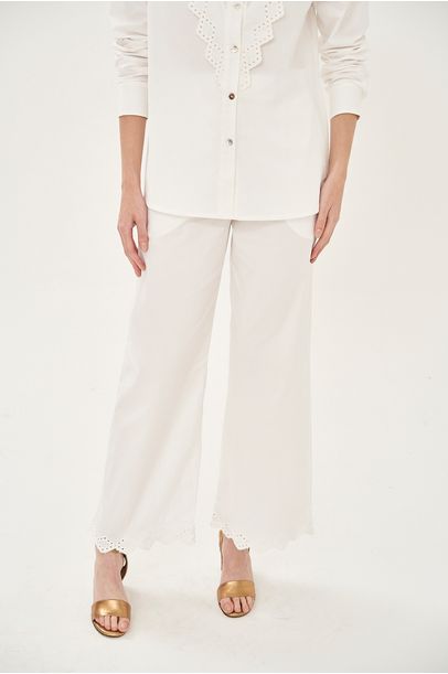 Calça Art Deco All Most Vintage - OFF WHITE