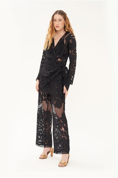 Conjunto Abstract Lace All Most Vintage PRETO