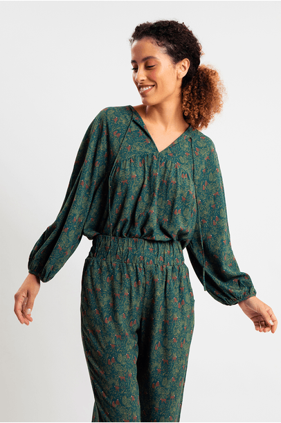 Blusa Franzida Selva Cabana - Verde