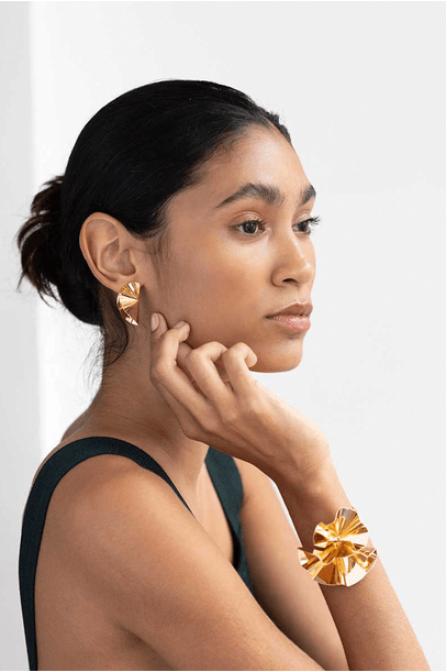 Pulseira Flora Maxi Ouro Sarpi - Dourado