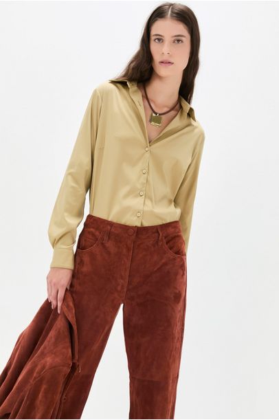 Camisa Camille Cris Barros - Oliva