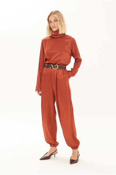Calça Jogger Fillamê Framed - TERRACOTA