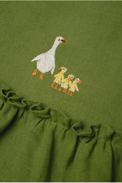Vestido Pietra Gansos Oli+Sofi - Verde