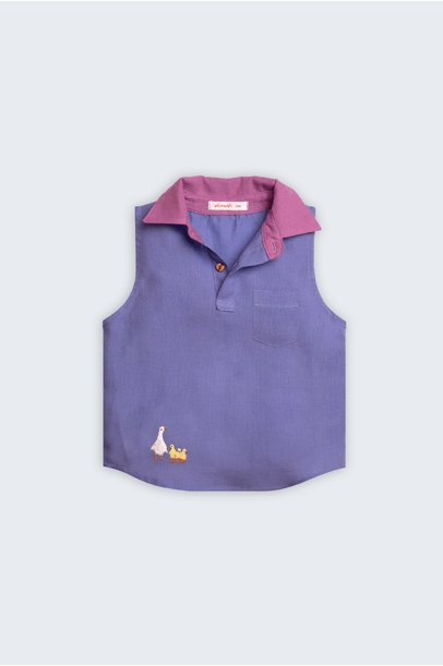 Camisa Tiê Gansos Oli+Sofi - Roxo