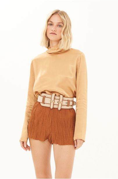 Shorts Bliss Framed - CARAMELO