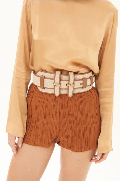 Shorts Bliss Framed - CARAMELO