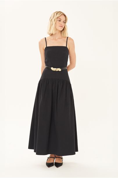 Vestido Midi Maran Clemence - PRETO