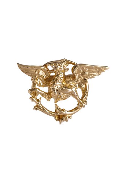 Broche Grifo Dourado Mika Ferrari - Dourado