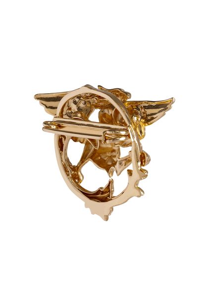 Broche Grifo Dourado Mika Ferrari - Dourado
