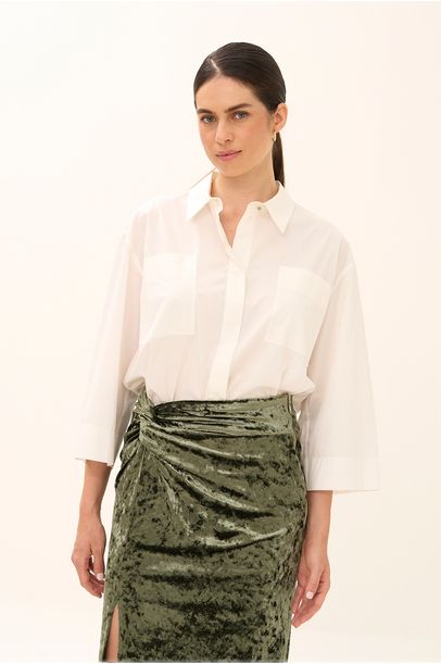 Camisa Mc Fitz Jordyn Nk - OFF WHITE