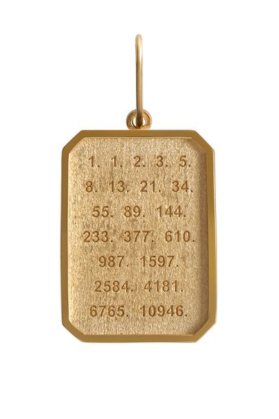 Pingente Sequêcia Fibonacci G Mika Ferrari - DOURADO