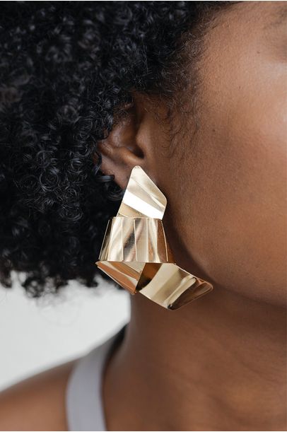 Brinco Lutia Ouro  Sarpi - Dourado