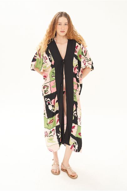 Kimono Inamorata Adriana Degreas - MULTICOLORIDO