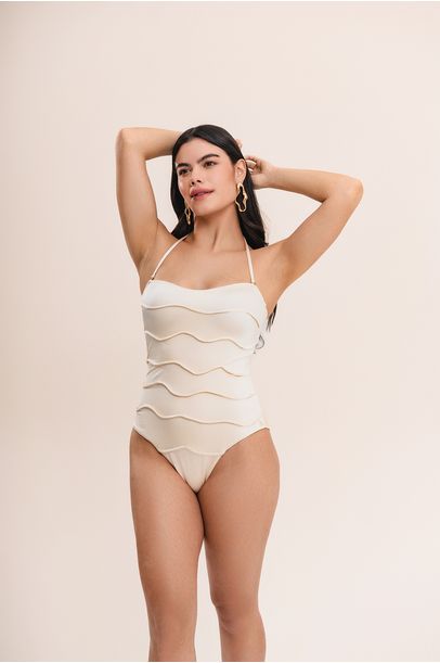 Maiô Strapless Suntime - OFF WHITE