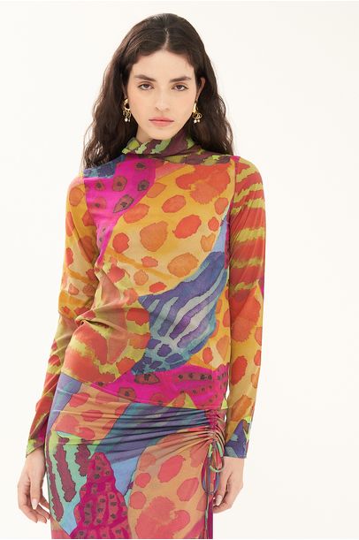 Blusa Segunda Pele Bdln - MULTICOLORIDO