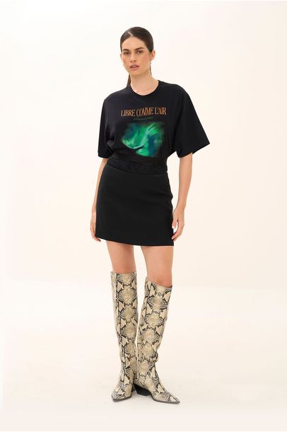 Minissaia Aurora Antonella Nk - PRETO