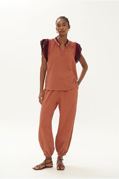 Blusa Mc Helena Savy - TERRACOTA