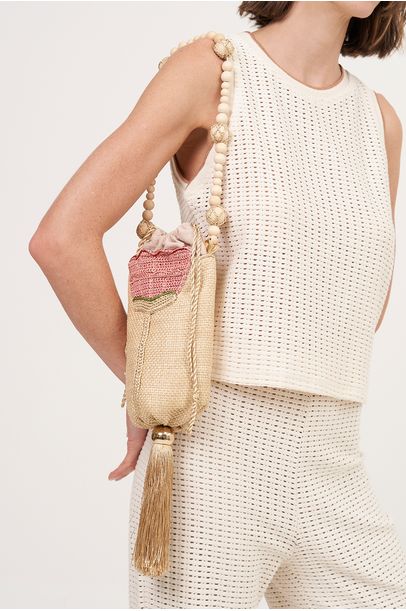 Bolsa Tulipa  A.MÔ Acessórios - BEGE