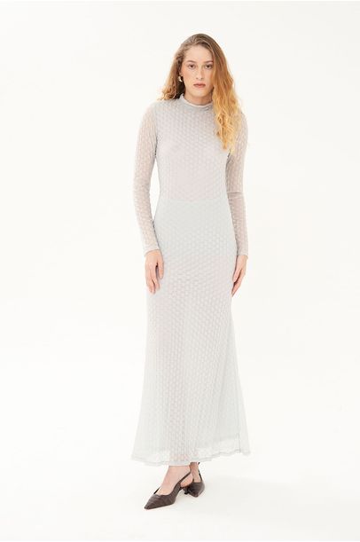 Vestido Poster All Most Vintage + Helena Barbero - AZUL CLARO