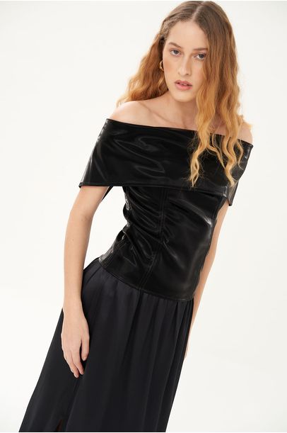 Blusa Disco All Most Vintage + Helena Barbero - PRETO