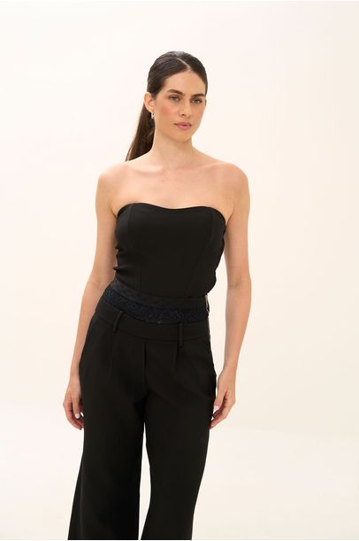 Calca Pantalona Aurora Alana Preto Nk - PRETO