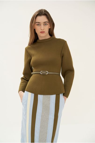 Pull Tricot Neoprene Coven - VERDE
