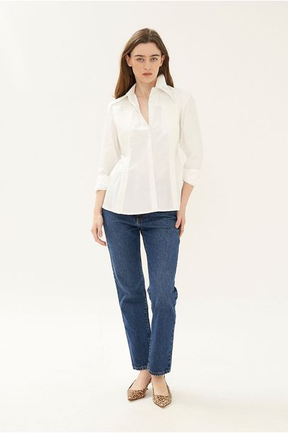 Camisa Manga Longa Algodão Coven - BRANCO
