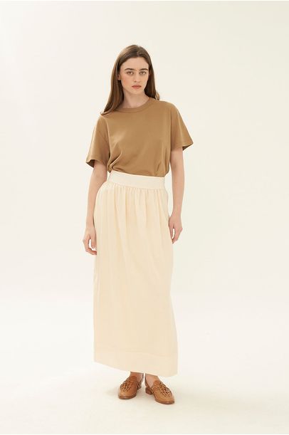 T-Shirt Oversized Women Egrey - BEGE