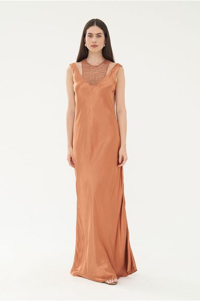 Vestido Midi Fillamê Framed - COBRE