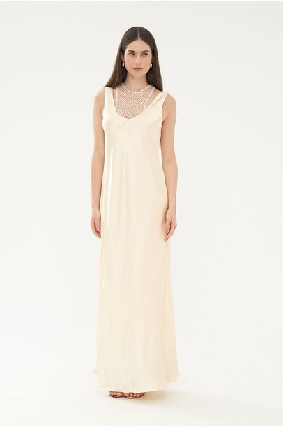 Vestido Midi Fillamê Framed - OFF WHITE