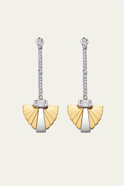 Brinco Amour Deco Quartzo Jessica Kattan - Dourado