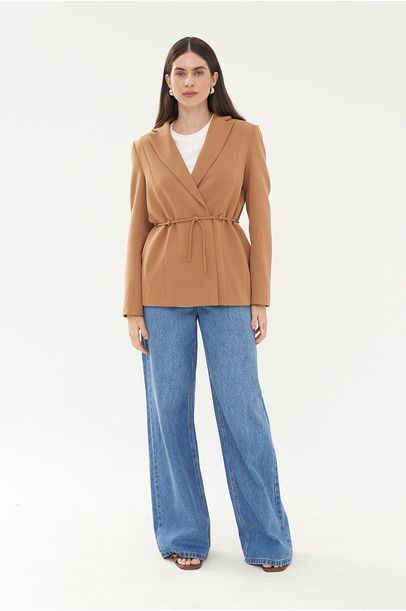 Blazer Giulia Aleha - MARROM