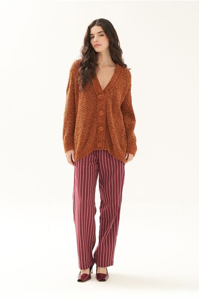 Calça Reta Gallone Clemence - VINHO