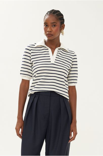 Blusa Mc Streifen Clemence - MARINHO