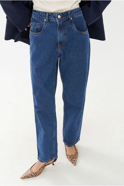 Calça Reta Classic 80 Vintage Francesca - AZUL