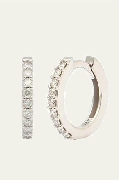 Argola Diamantes P Duah - Prata